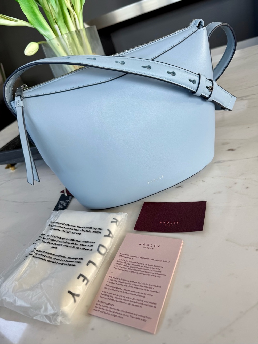 New Radley The Kensal Leather Small Ziptop Crossbody Bag - Picture 9 of 16
